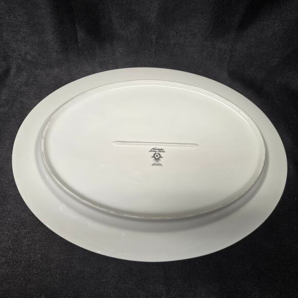 Reverie Noritake Ivory China Large Spring Floral Trim Serving Plate Platter 7191 - Picture 6 of 10